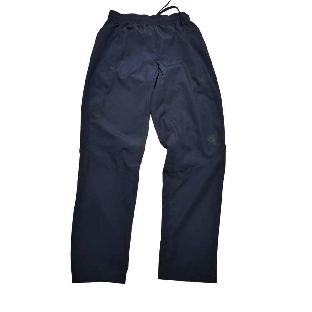Adidas Pants Mens Small Navy AEROREADY Track Athletic Zip Ankle Polyester